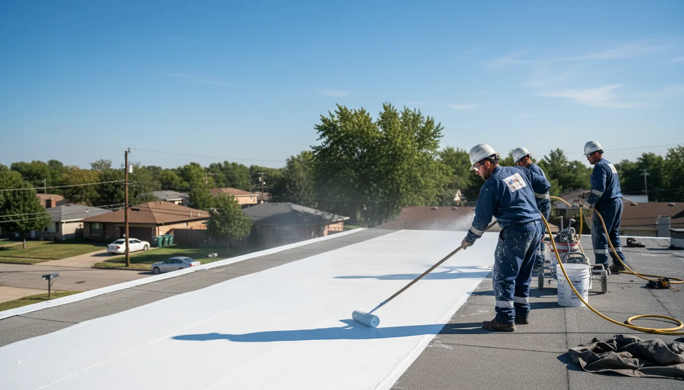 Commercial roof coating in Bristolville, OH near me